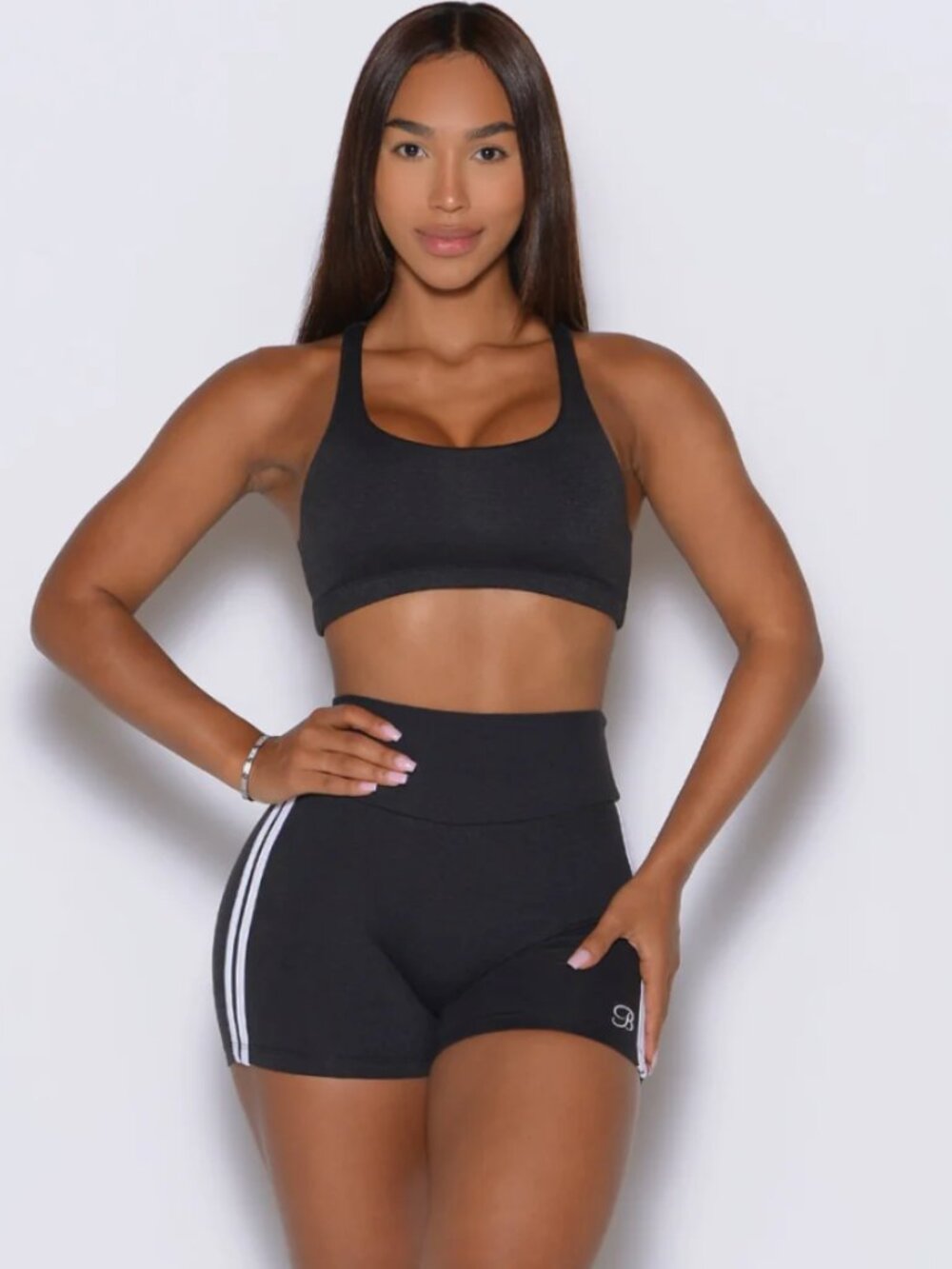 Bombshell Sportswear Inline Shorts - Black in Small